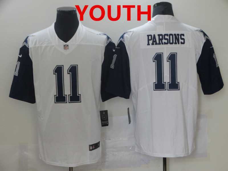 Youth Dallas Cowboys #11 Micah Parsons White 2021 Color Rush Stitched NFL Nike Limited Jersey,We sell and wholesale Youth Dallas Cowboys #11 Micah Parsons White 2021 Color Rush Stitched NFL Nike Limited Jersey on line form chian!